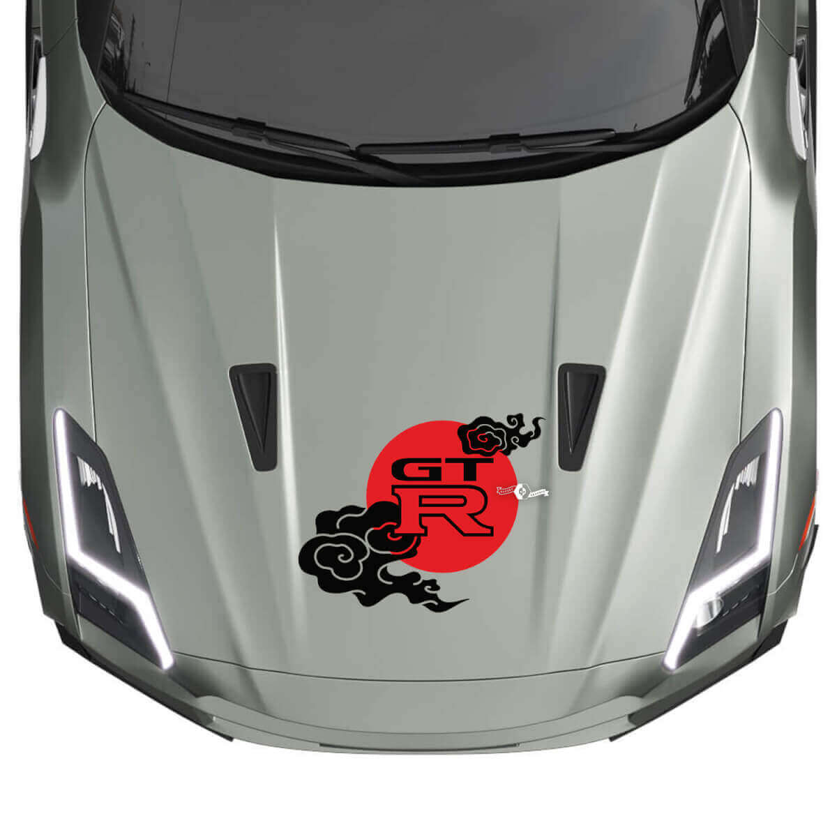 Sun Clouds JDM Style Hood Vinyl Decal Sticker for Nissan GT-R