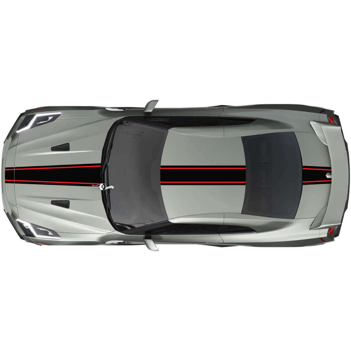 Kit d'Autocollants Full Body de Rayures de Course 3 pour Nissan GT-R