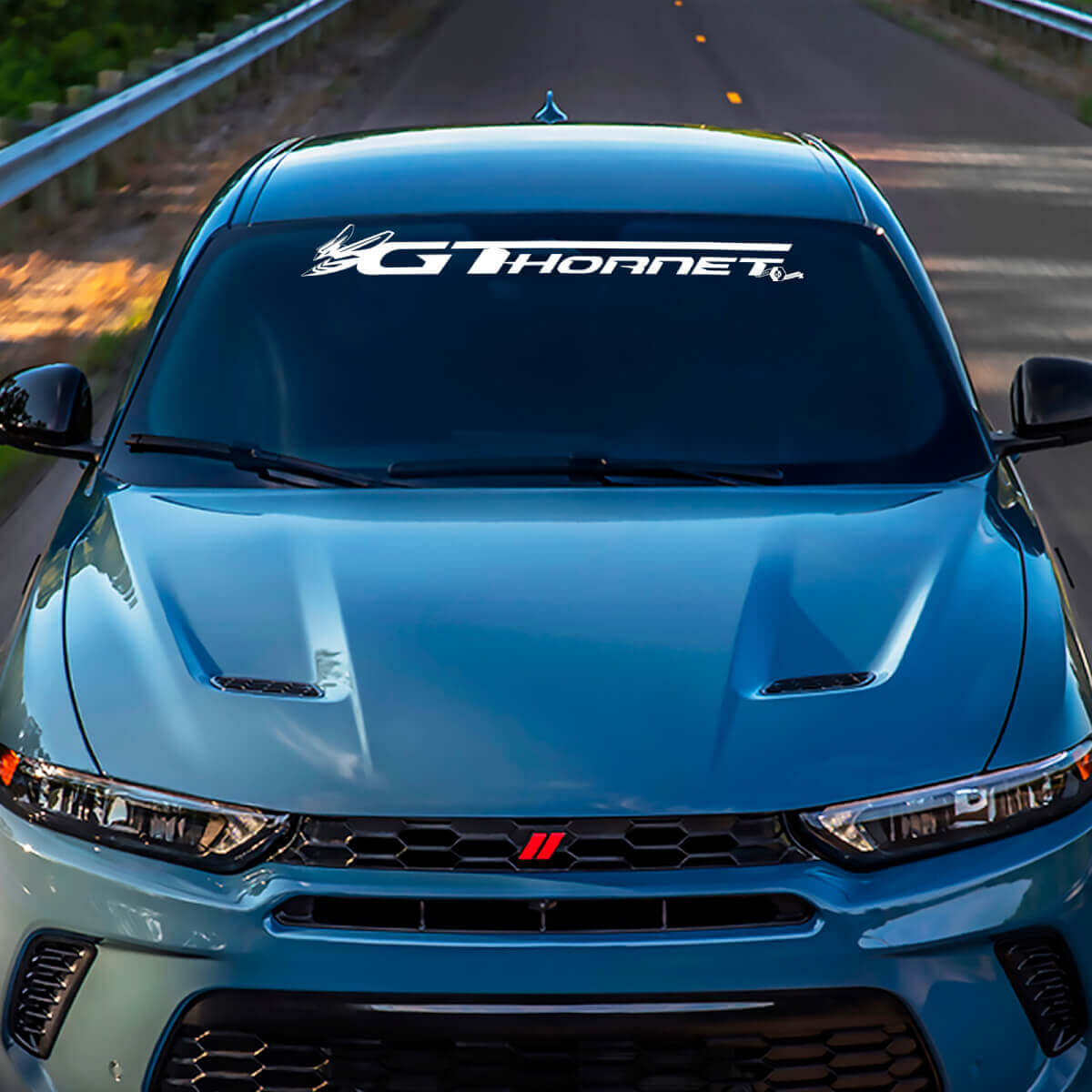 Windshield Banner Decal Sticker Vinyl Graphics fit to Dodge GT Hornet
