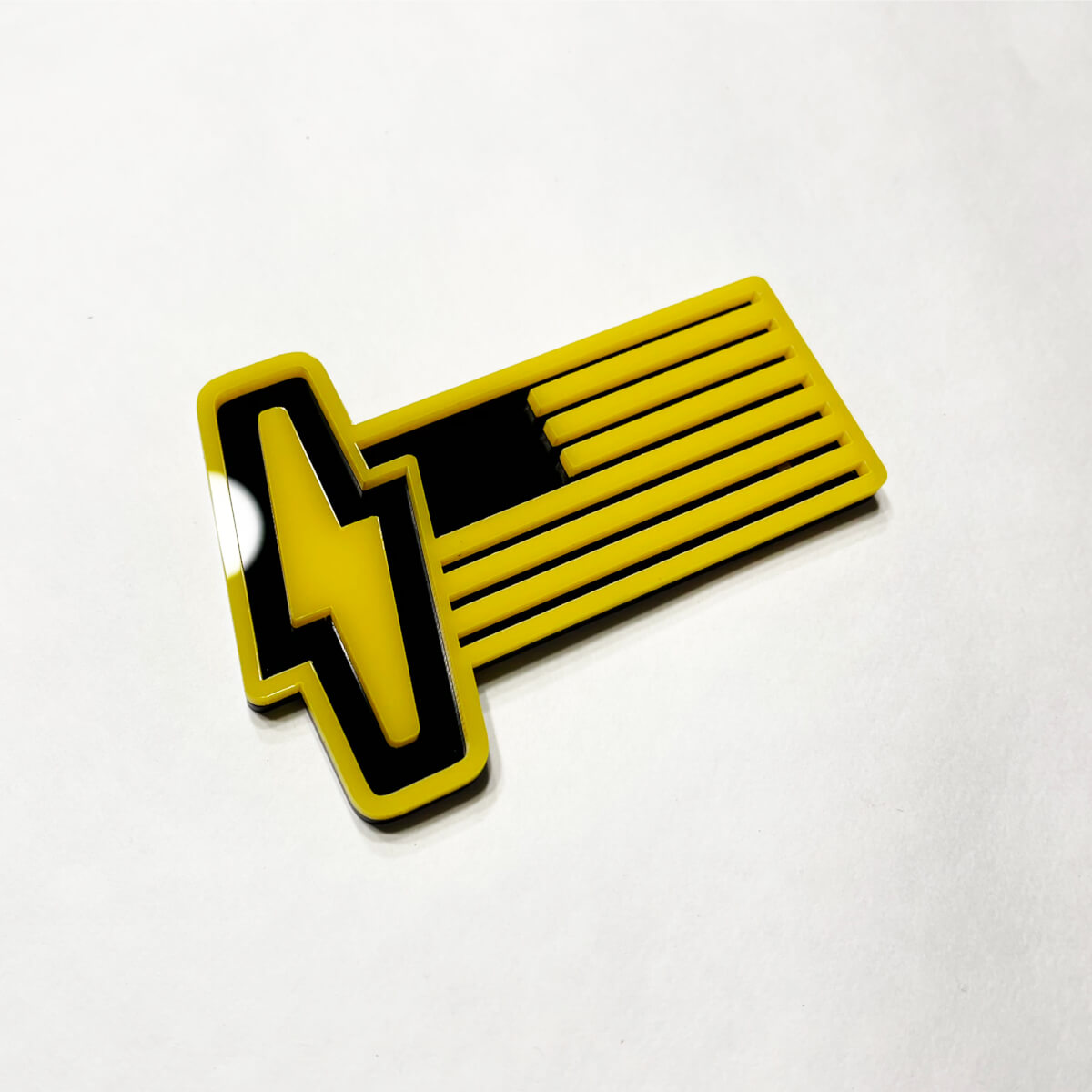 Ford 150 Lightning US Flag 3D Badge - Custom Fender Badges Emblem Yellow and Black
