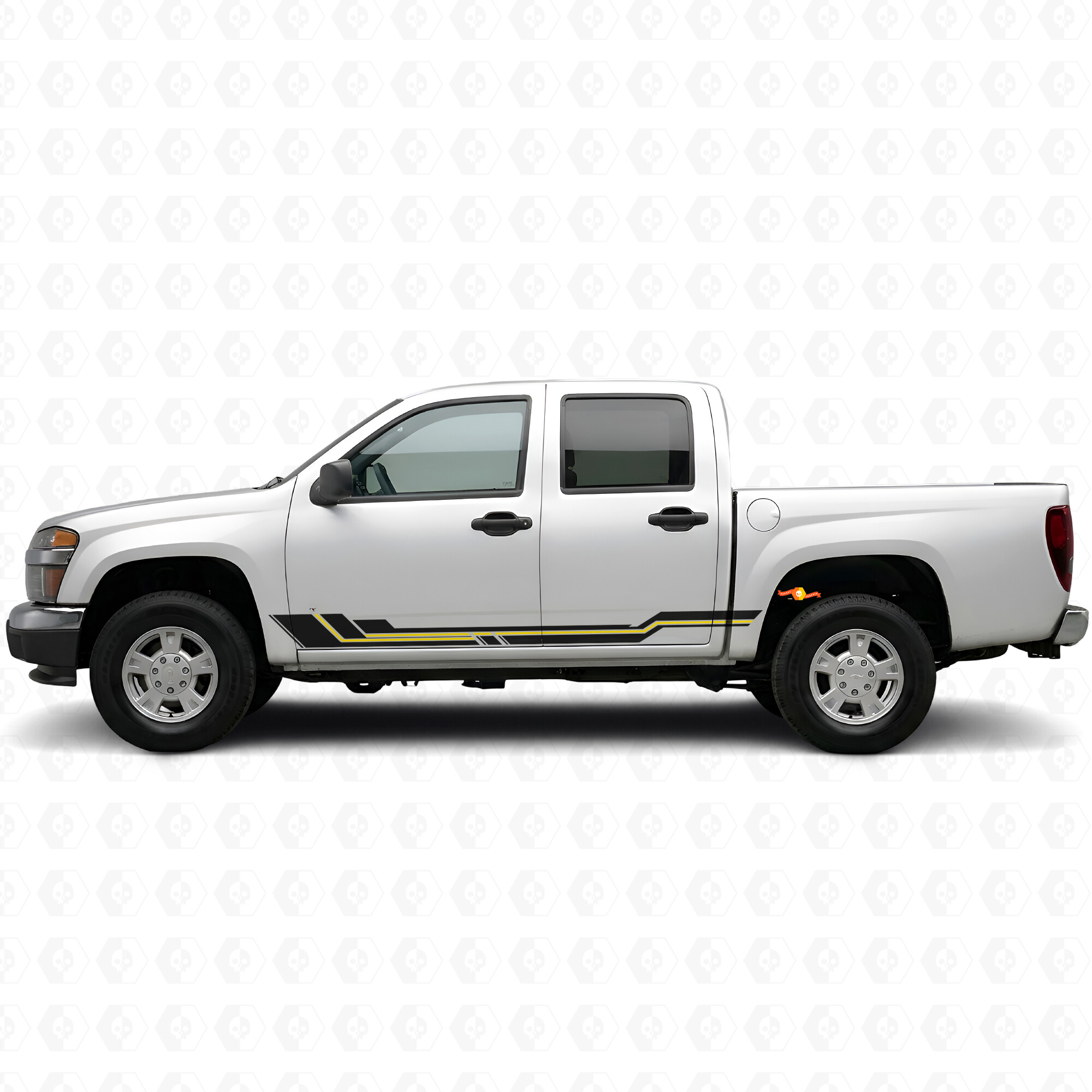 Parallel Accent Door & Rocker Panel Vinyl Stripes for Chevrolet Colorado 1st Gen 2004-2012
