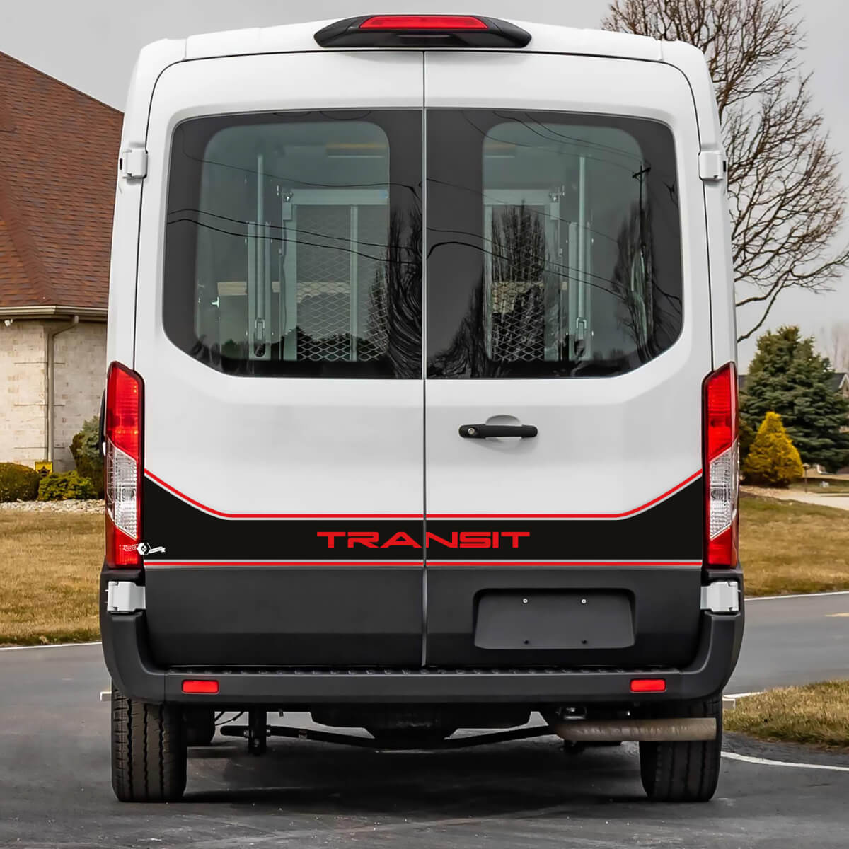 Ford Transit Rear Doors Graphics Vinyl Decal Sticker 4
