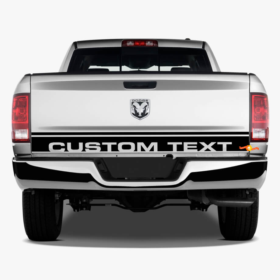 Custom Dual Tailgate Stripes Vinyl Decal for Dodge Ram 1500 Power Wagon
