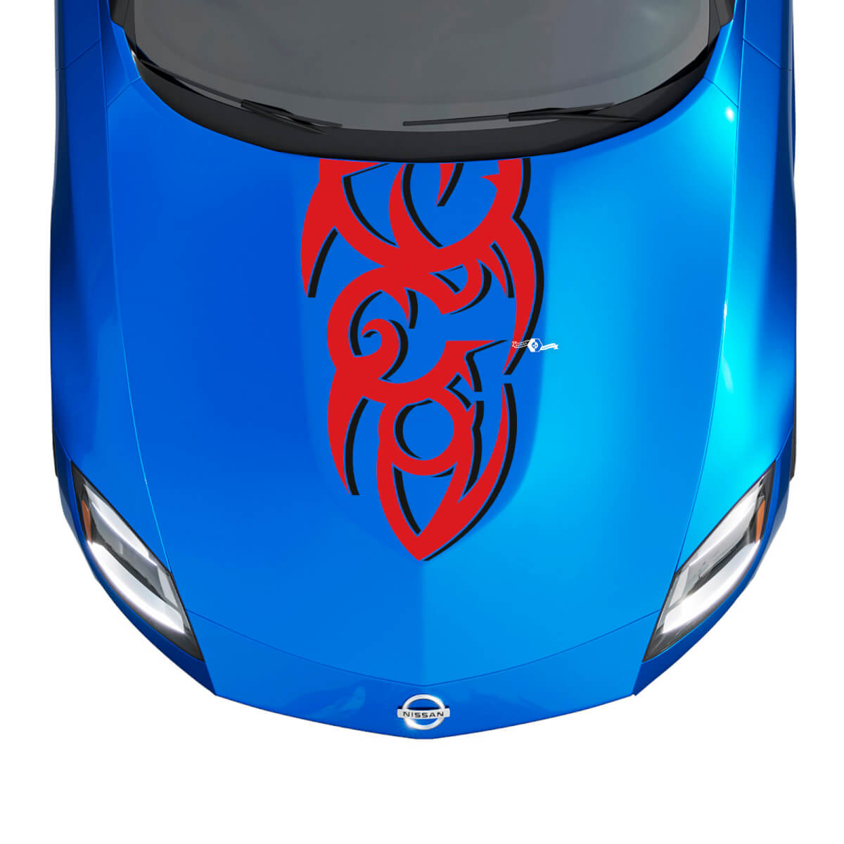 Hood Tribal Two Tone Stripe Decal Kit for Nissan Z Sport
