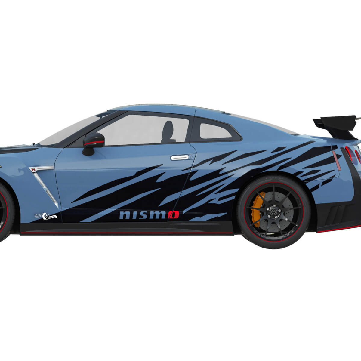 2x Side Graphics Nismo Stripe Line Decal Kit for Nissan GT-R
