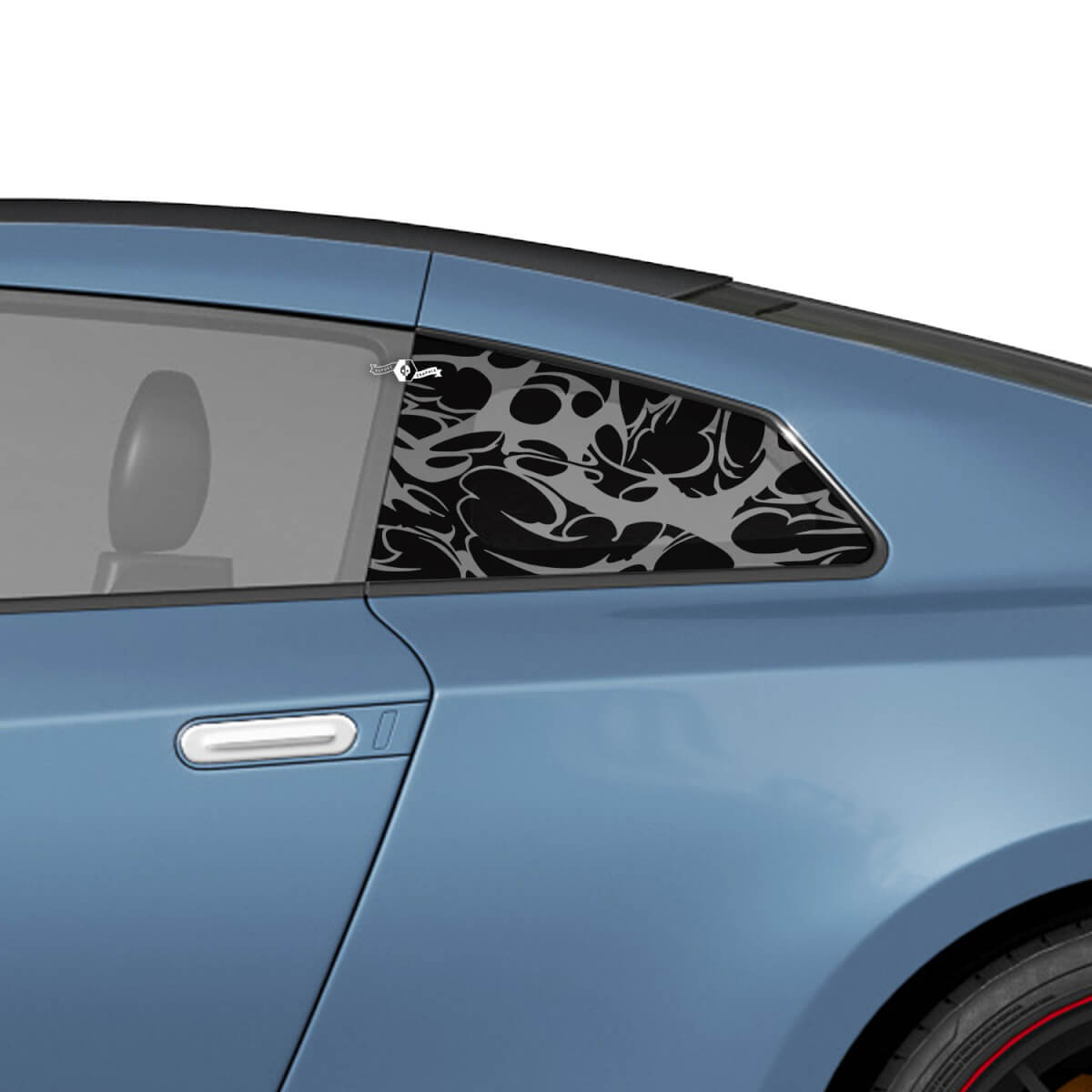 Side Checkered Graphics Stripes Decal Kit for Nissan GT-R
