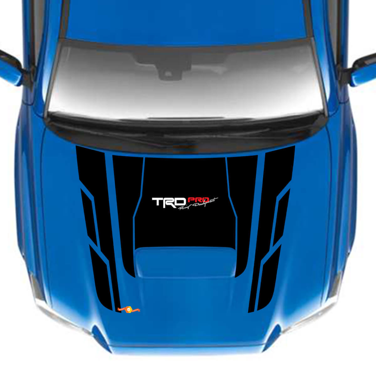 TRD PRO Geometric Blocks Hood Vinyl Decal Sticker for Toyota Tacoma