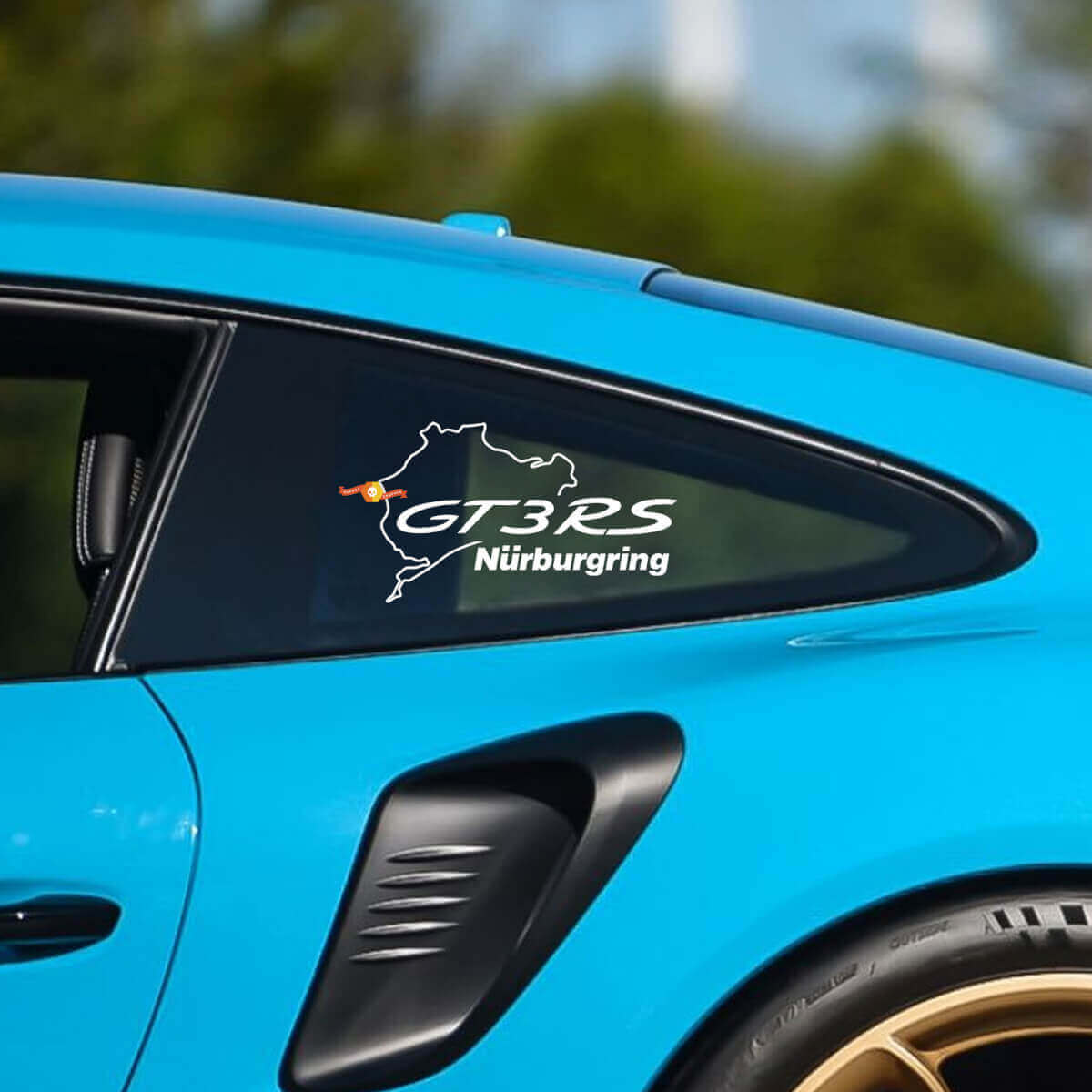 GT3 RS Nürburgring Side Quarter Window Vinyl Decal for Porsche 911 GT3 RS