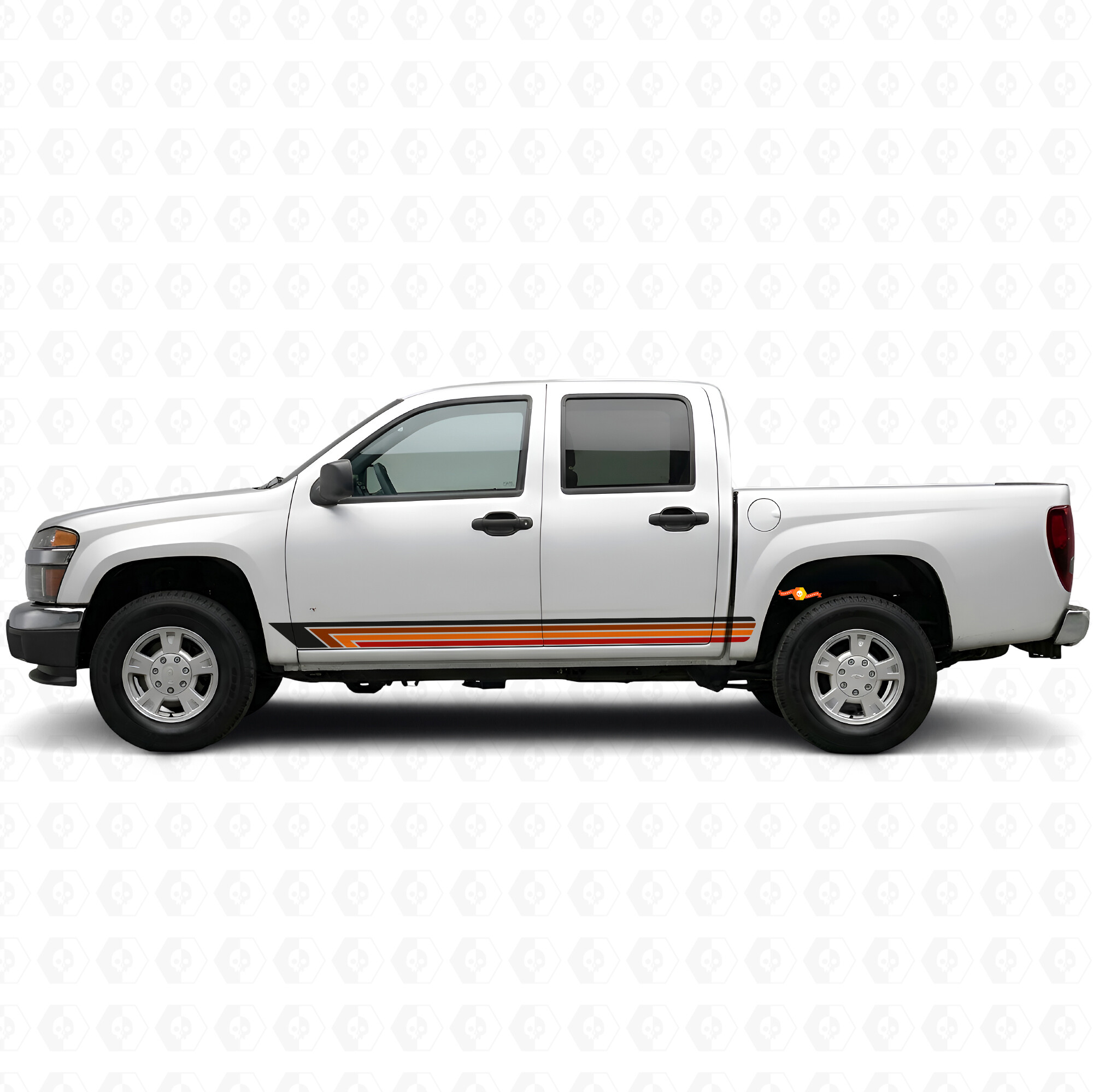 Vintage Band Door & Rocker Panel Vinyl Stripes for Chevrolet Colorado 1st Gen 2004-2012
