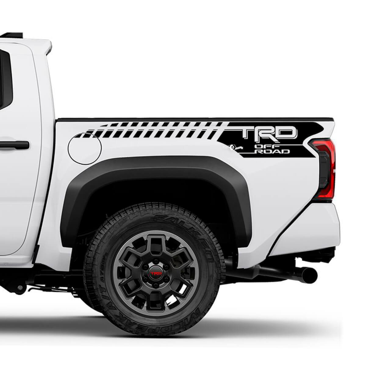 TRD Off-Road Strobe Stripes Bedside Vinyl Decal Sticker for Toyota Tacoma