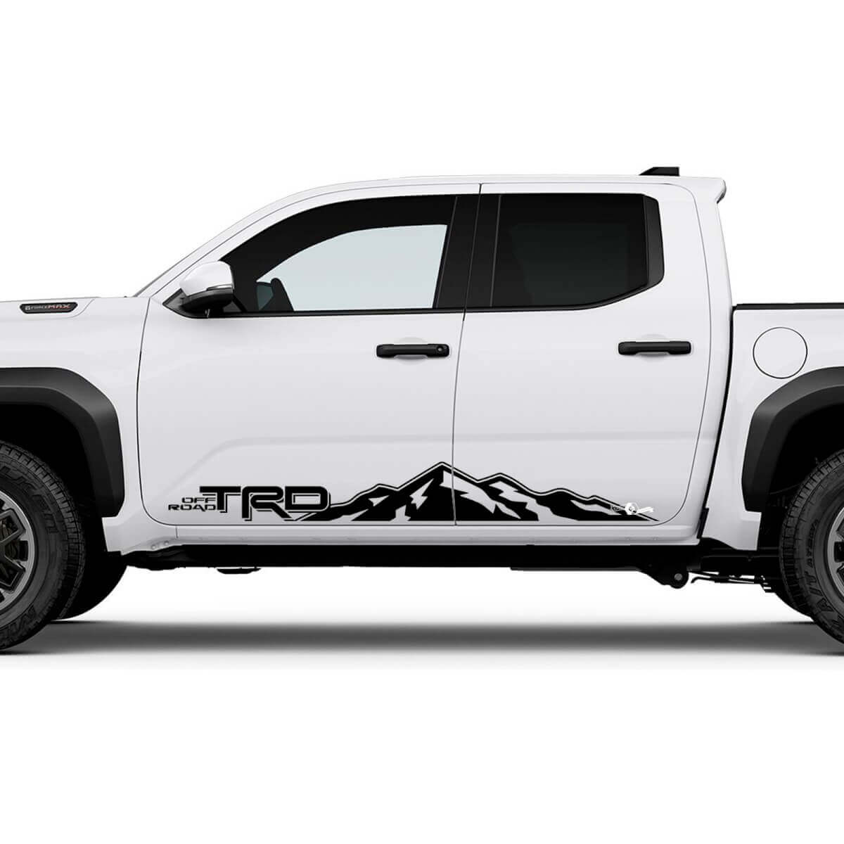 TRD Off Road Side Mountains Rocker Panel Decals Stickers for Toyota Tacoma
