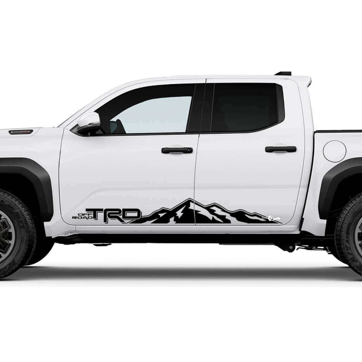 TRD Off Road Side Mountains Rocker Panel Decals Stickers for Toyota Tacoma
