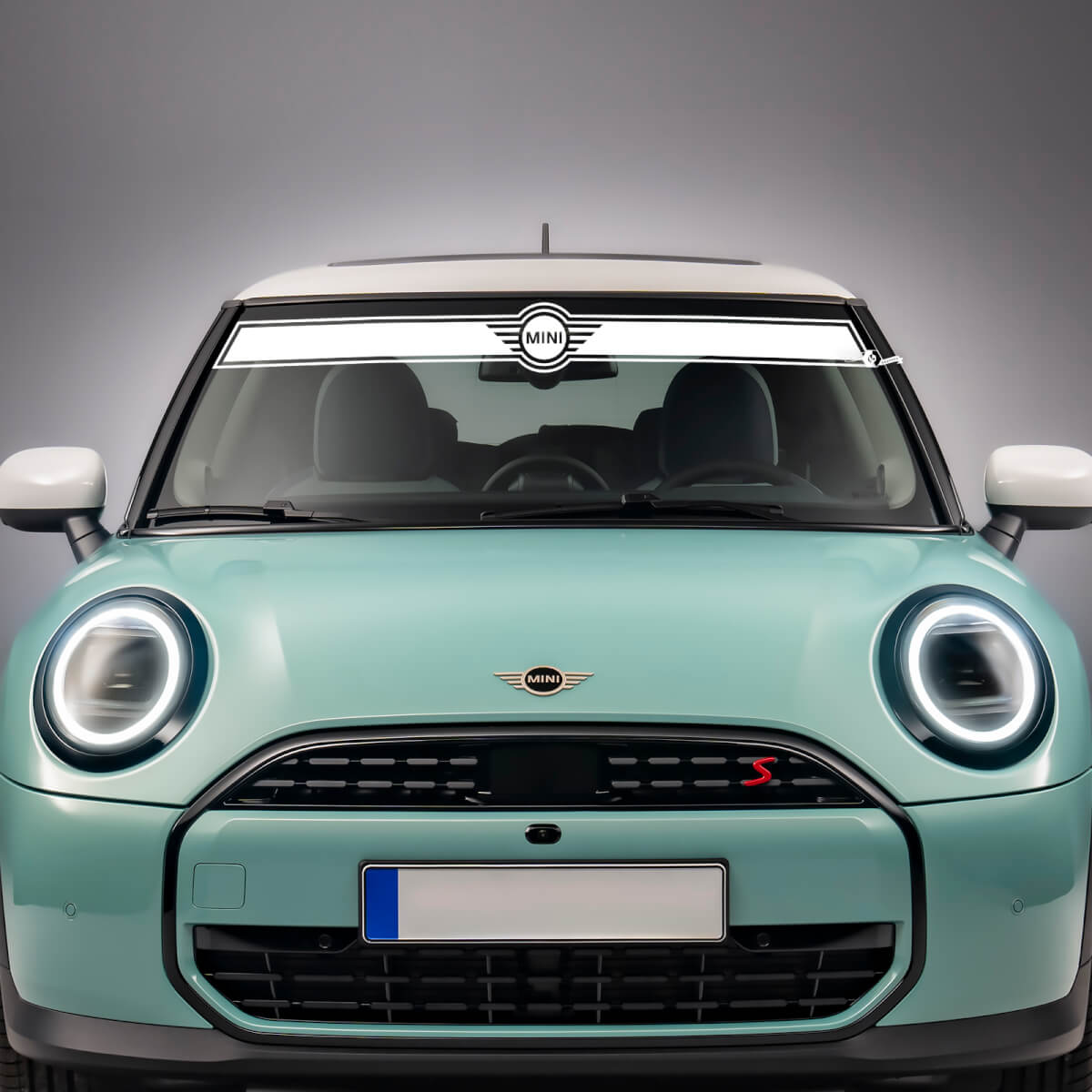 Windshield Stripe Vinyl graphics decal Sticker for Mini Cooper S
