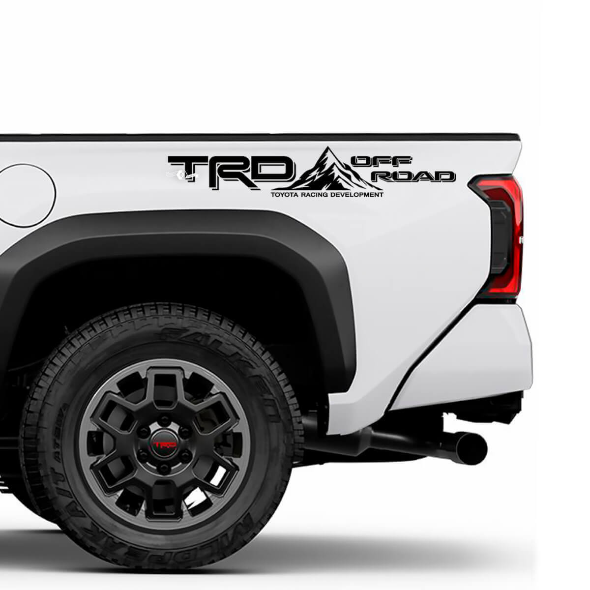 TRD off Road Doors Side Bedside Racing Stripe Truck Decals Stickers for Toyota Tacoma 4th Gen
