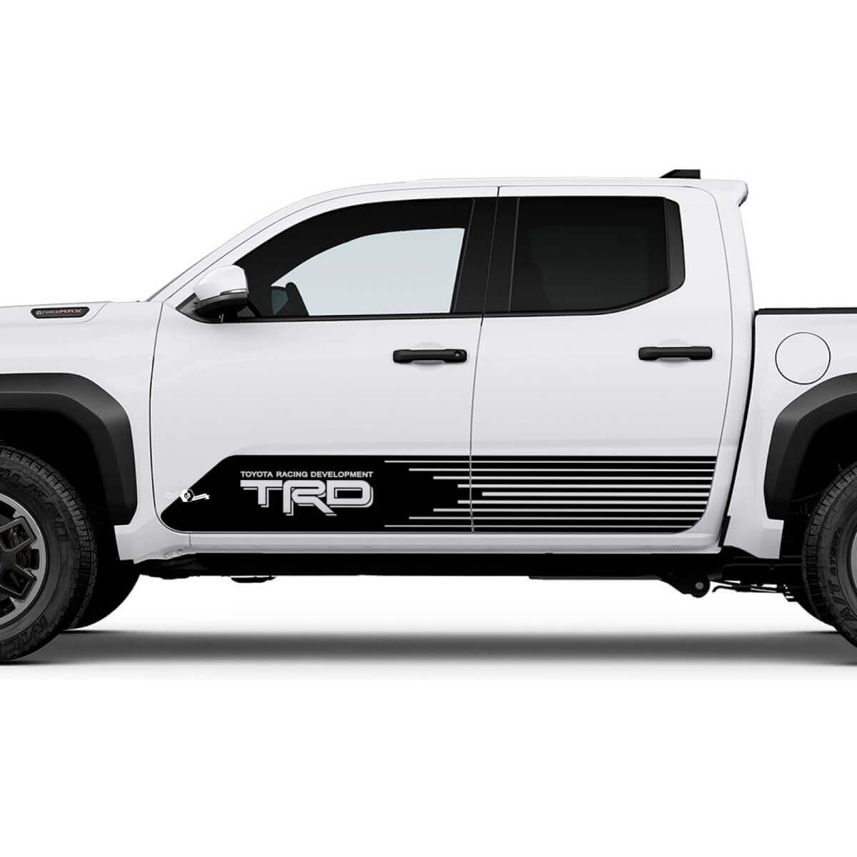TRD Off Road Side Racing Stripes Rocker Panel Decals Stickers for Toyota Tacoma
