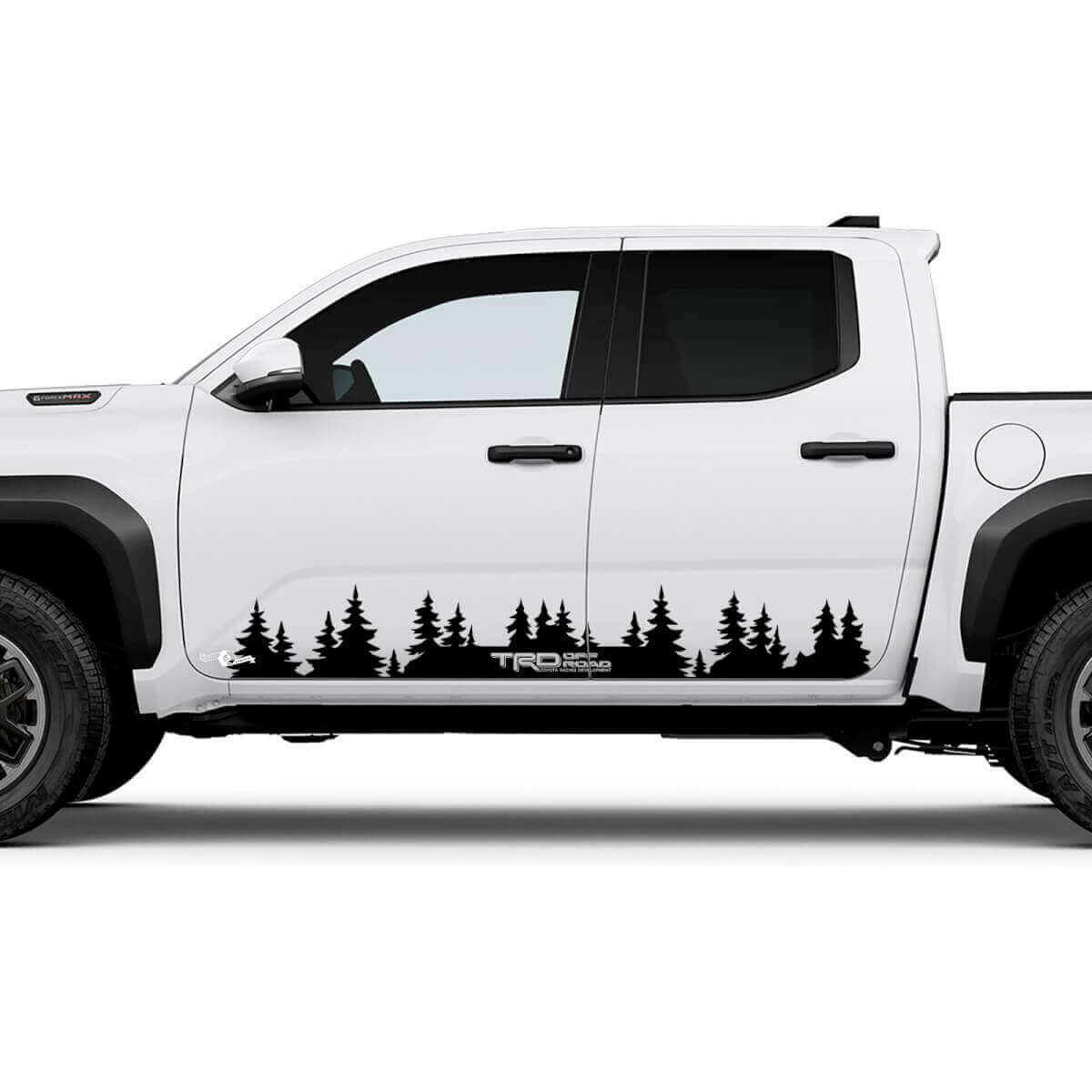 Mountains Trees Side Doors Panel Decals Stickers for Toyota Tundra
