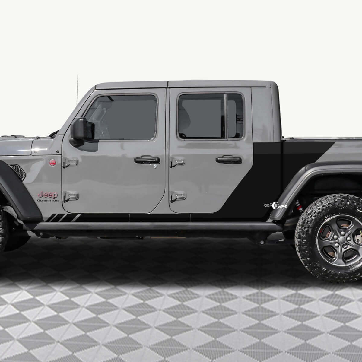 Rear Side Doors Vinyl decal sticker fit Jeep Gladiator 2
