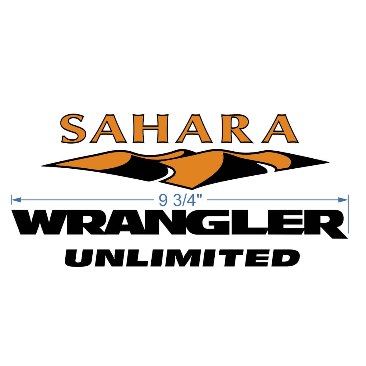 Sahara Dunes Wrangler Unlimited decals stickers for Jeep Sahara Wrangler Unlimited CJ TJ YK JK XJ

