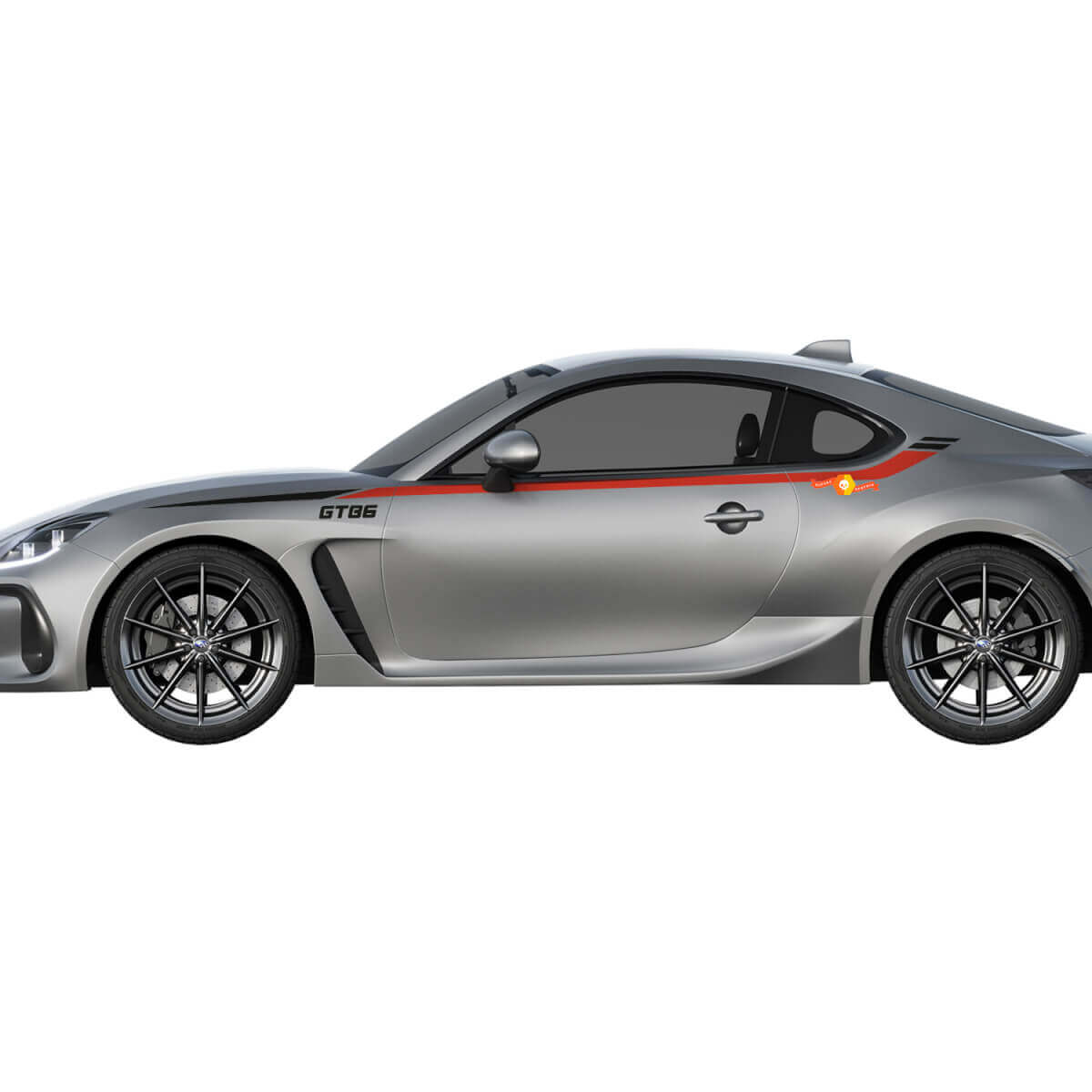 Pair of Racing Stripes Vinyl Decal Stickers for Toyota TRD GT86
