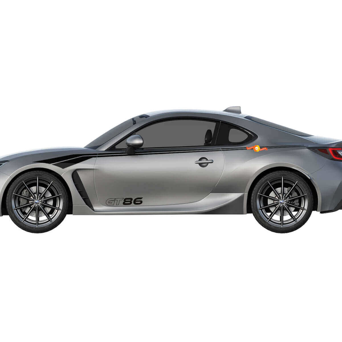 Racing Curved Stripes Side Vinyl Decal Kit for Toyota GT86