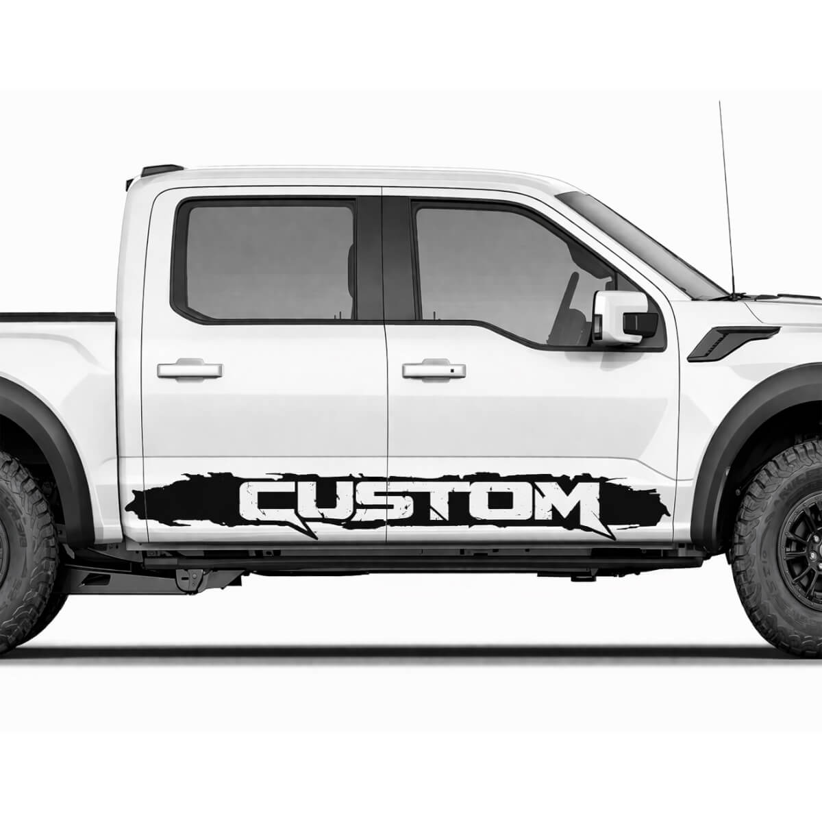 Vinyl Decal Sticker Graphics Stripe Side Rocker Panel Custom Text for Ford F150 Raptor