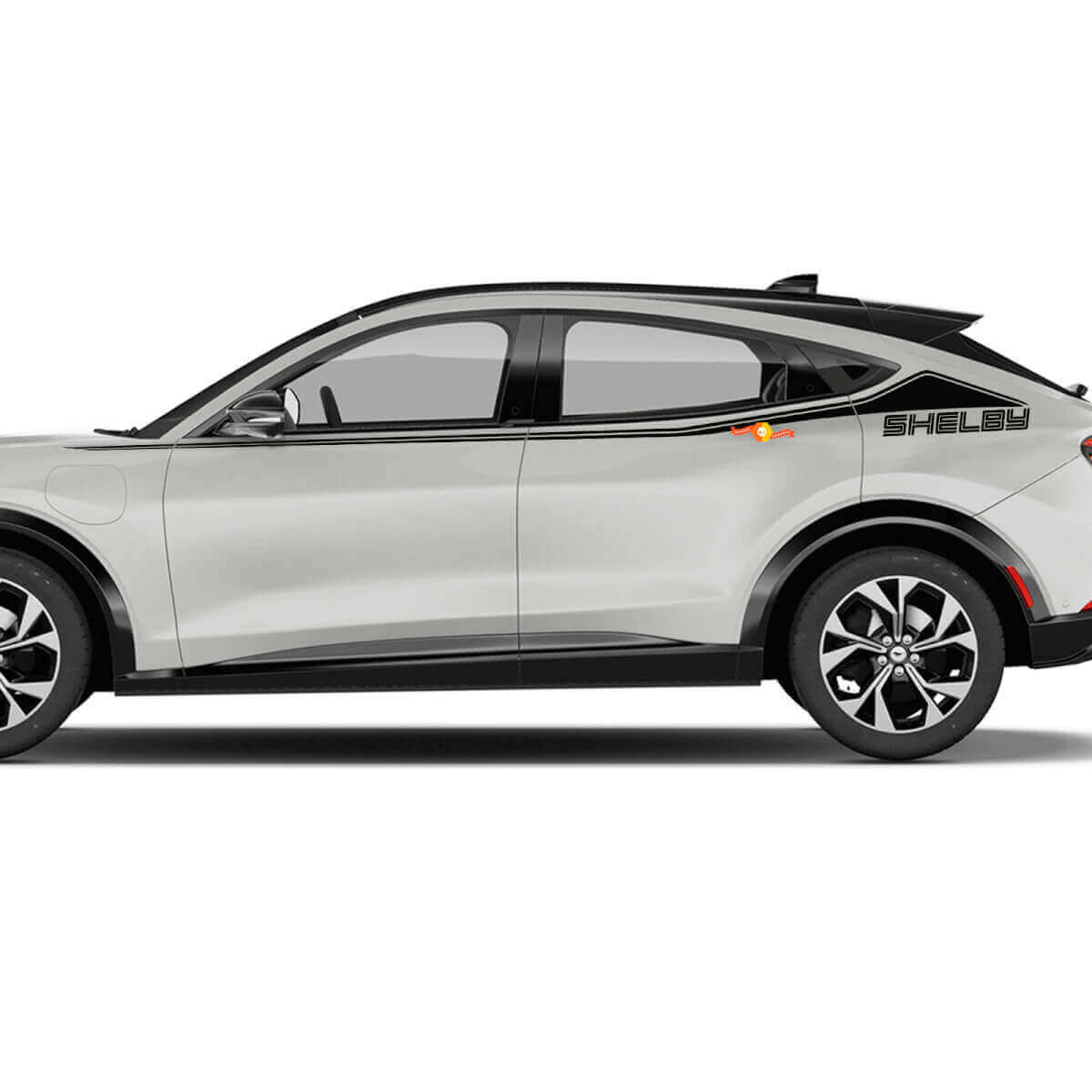 Pair Shelby Accent Stripes Side Door Decal vinyl stickers for Ford Mustang MACH-E
