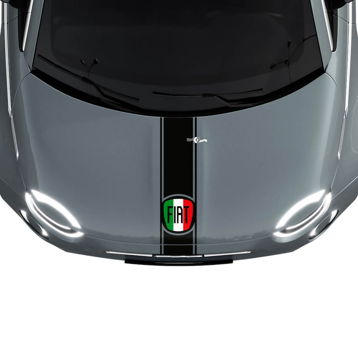 Stripe Bandiera Italia Adesivo Decalcomania Grafica per Fiat 500
