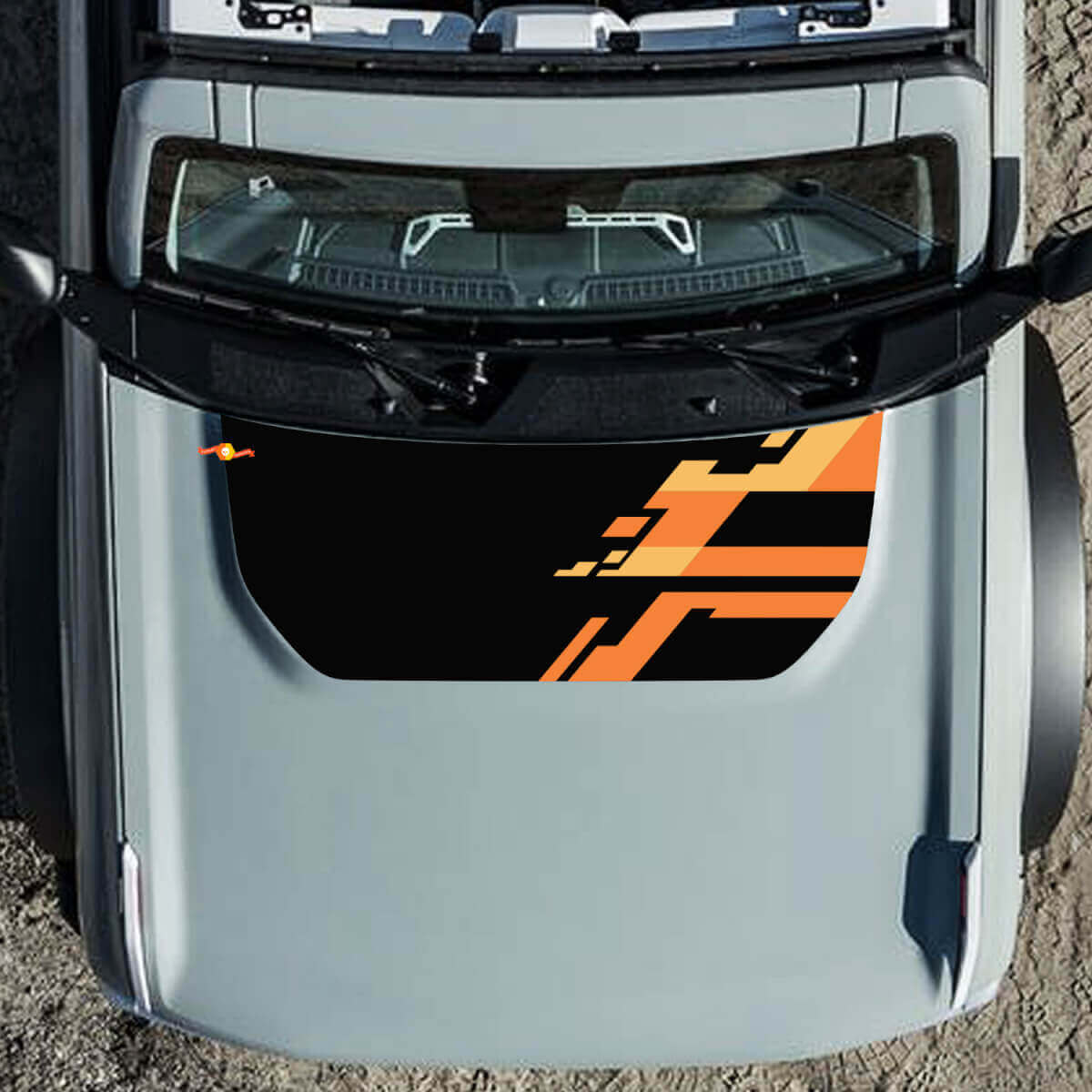 Hood Vinyl Decal Sticker Graphics Kit fit Ford Bronco Raptor
