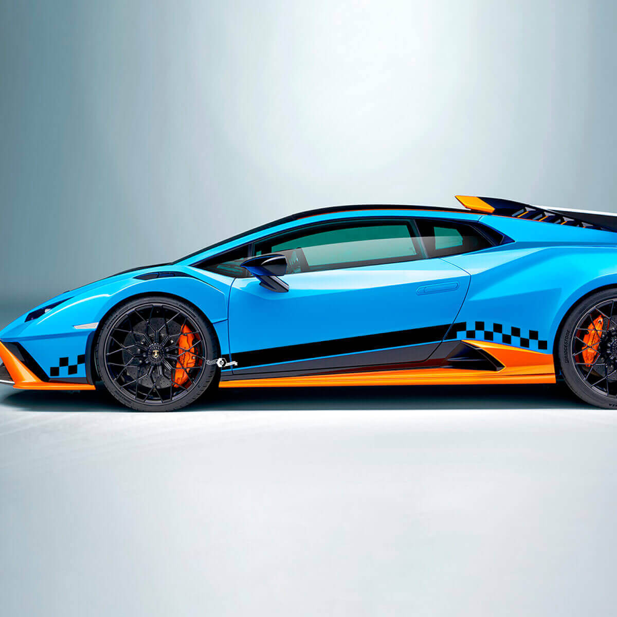 Autocross Stripe Flag Side Vinyl Decal Sticker Graphics 2 for Lamborghini STO