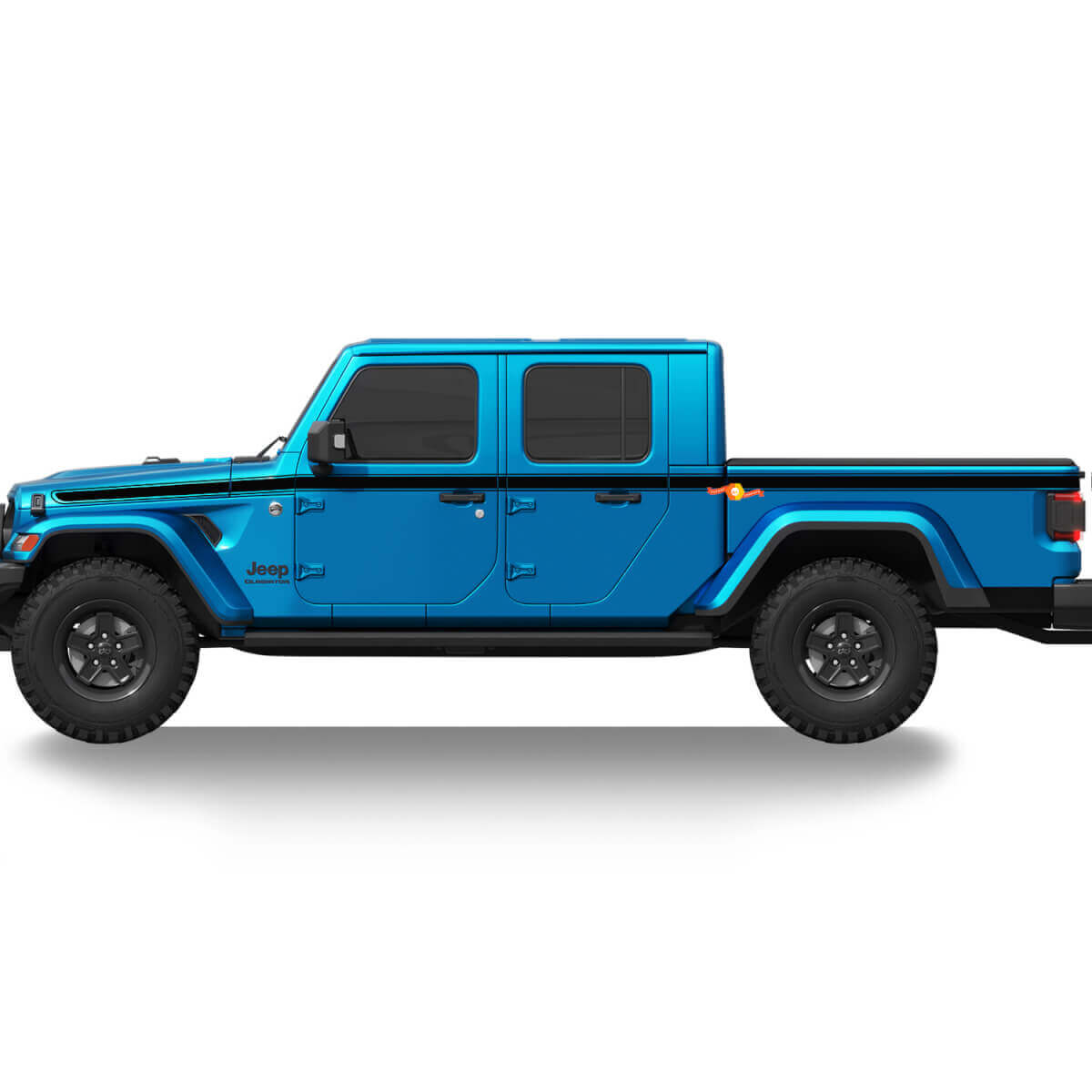 Outline Side Stripes Vinyl Decal Kit for Jeep Gladiator