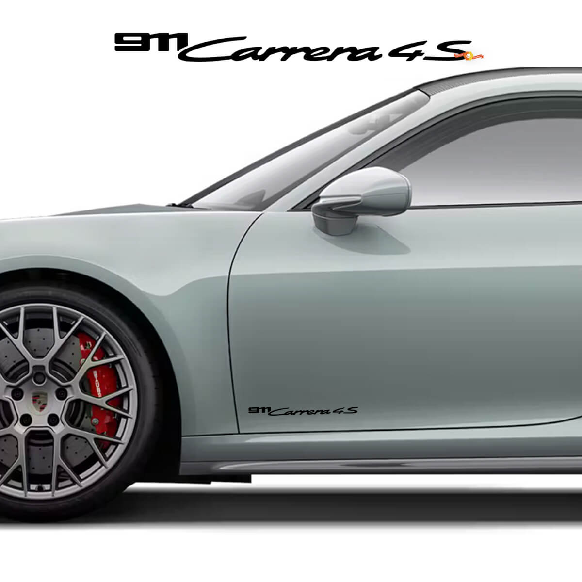 2x Porsche Porsche 911 Carrera 4G Signature Side Doors Decals Stickers
