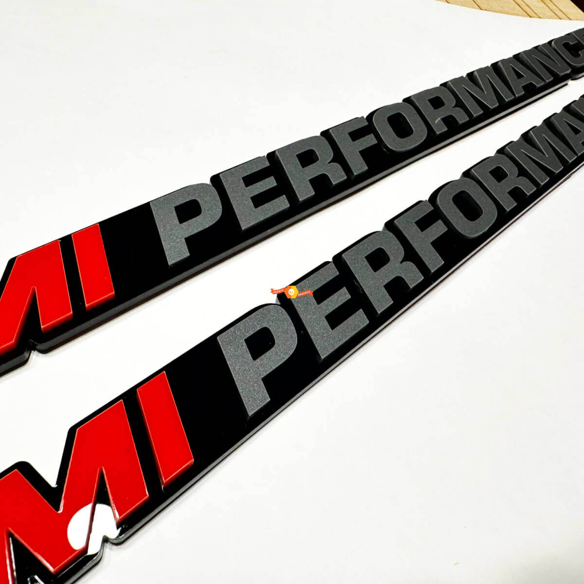 Custom Text PERFORMANCE Bonnet Badge Emblem 3D Badge for Dodge Ram 1500 Truck 5.7L V8 Hemi