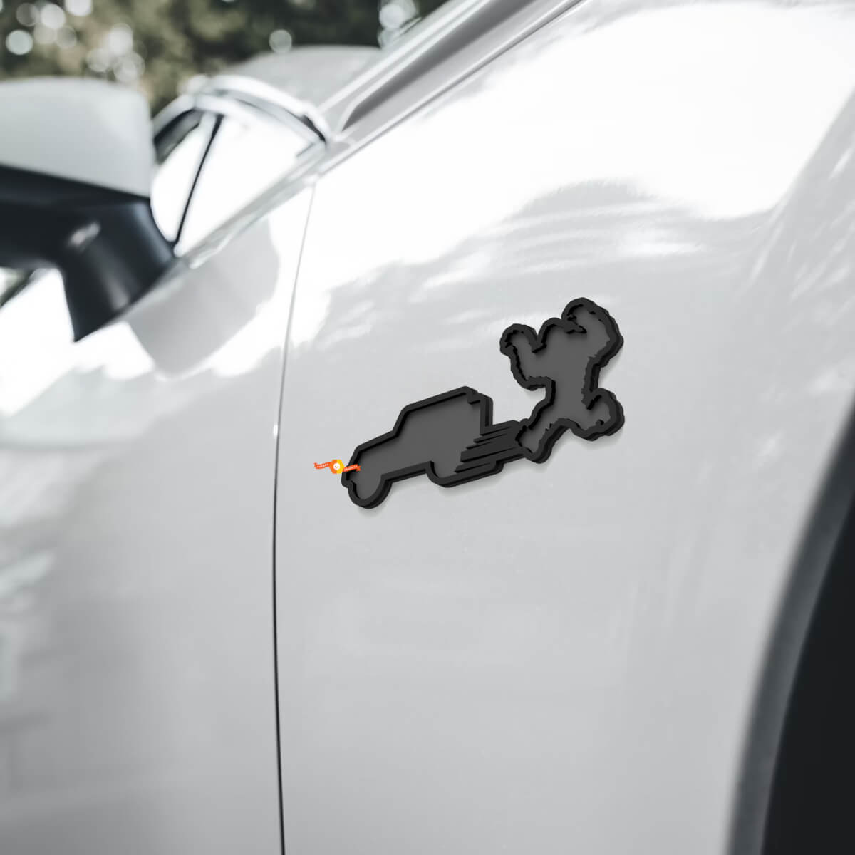 Yeti Sasquatch Jeep Fender Emblem 3D Badge