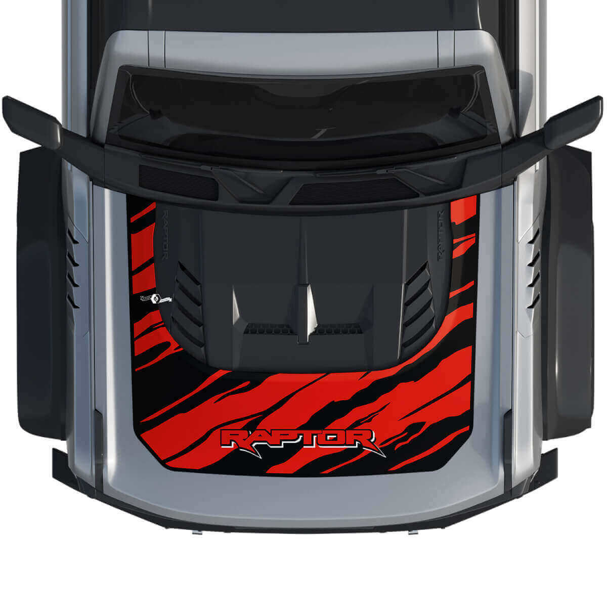 Hood Wrap Graphics Decal Sticker 3 for Musclecar horse power truck style 3