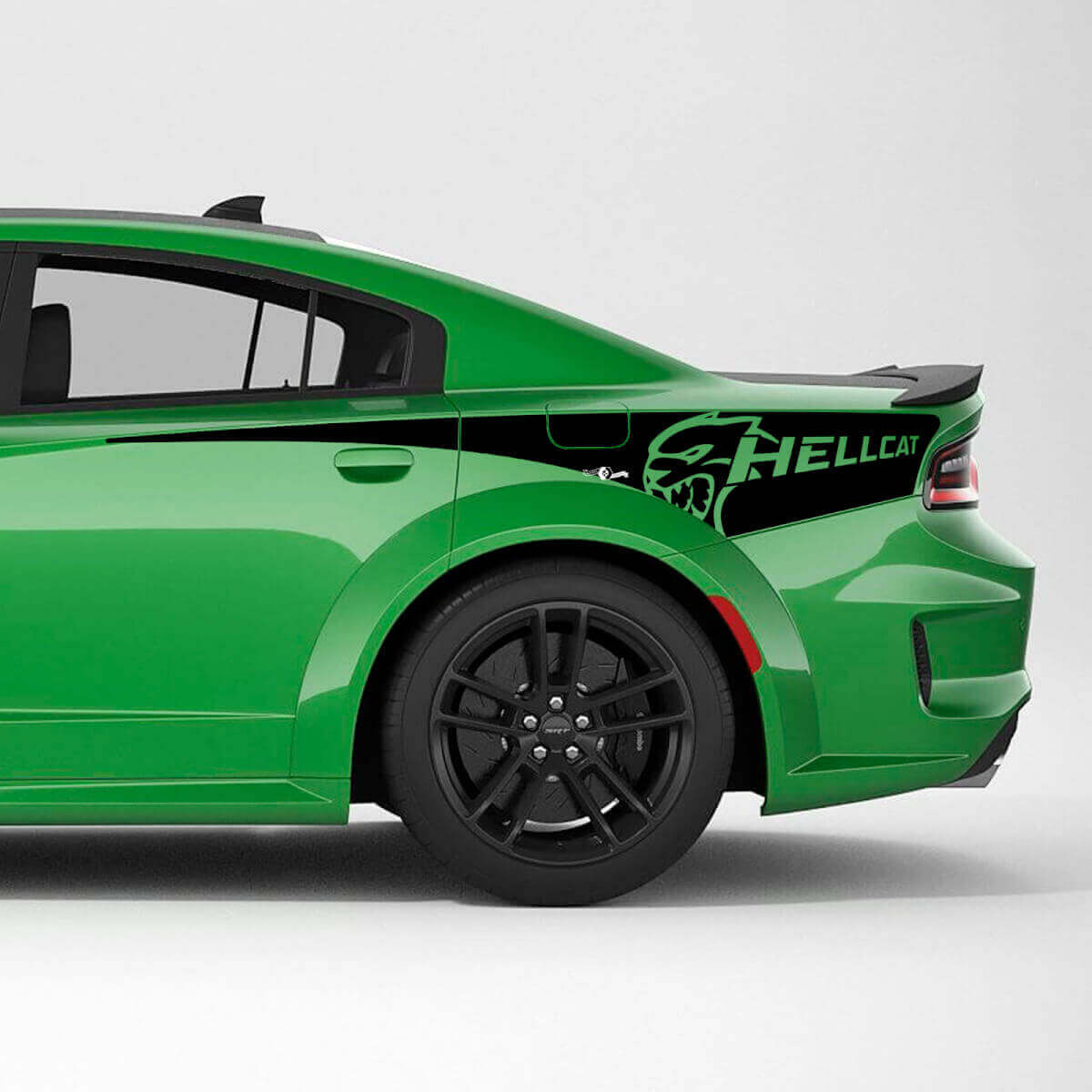 Hellcat Wildcat Rear Quarter Side Stripe Vinyl Decal Sticker 2 for Dodge Charger