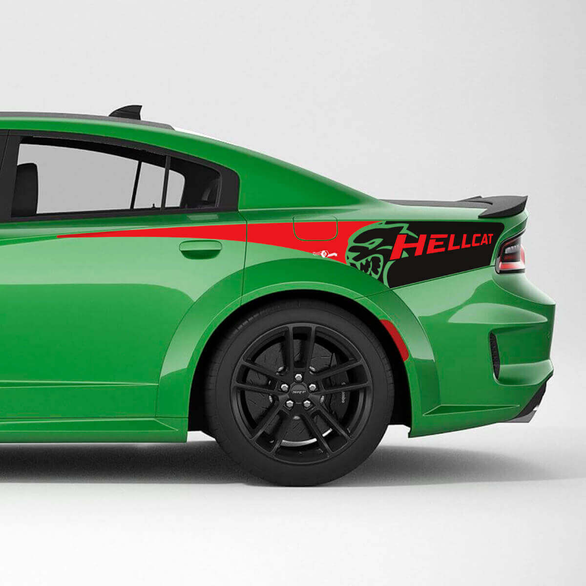 Hellcat Wildcat Arrière Quart Latéral Bande Autocollant Vinyle 3 pour Dodge Charger