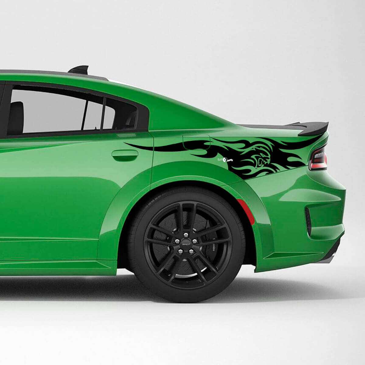 Hellcat SRT Tribal Rear Quarter Side Stripe Vinyl Decal Sticker for Dodge Charger
