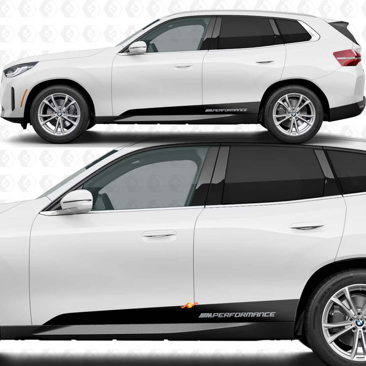Côté Porte Bas de Caisson Bandes Kit Autocollant M Performance pour BMW X3 G45