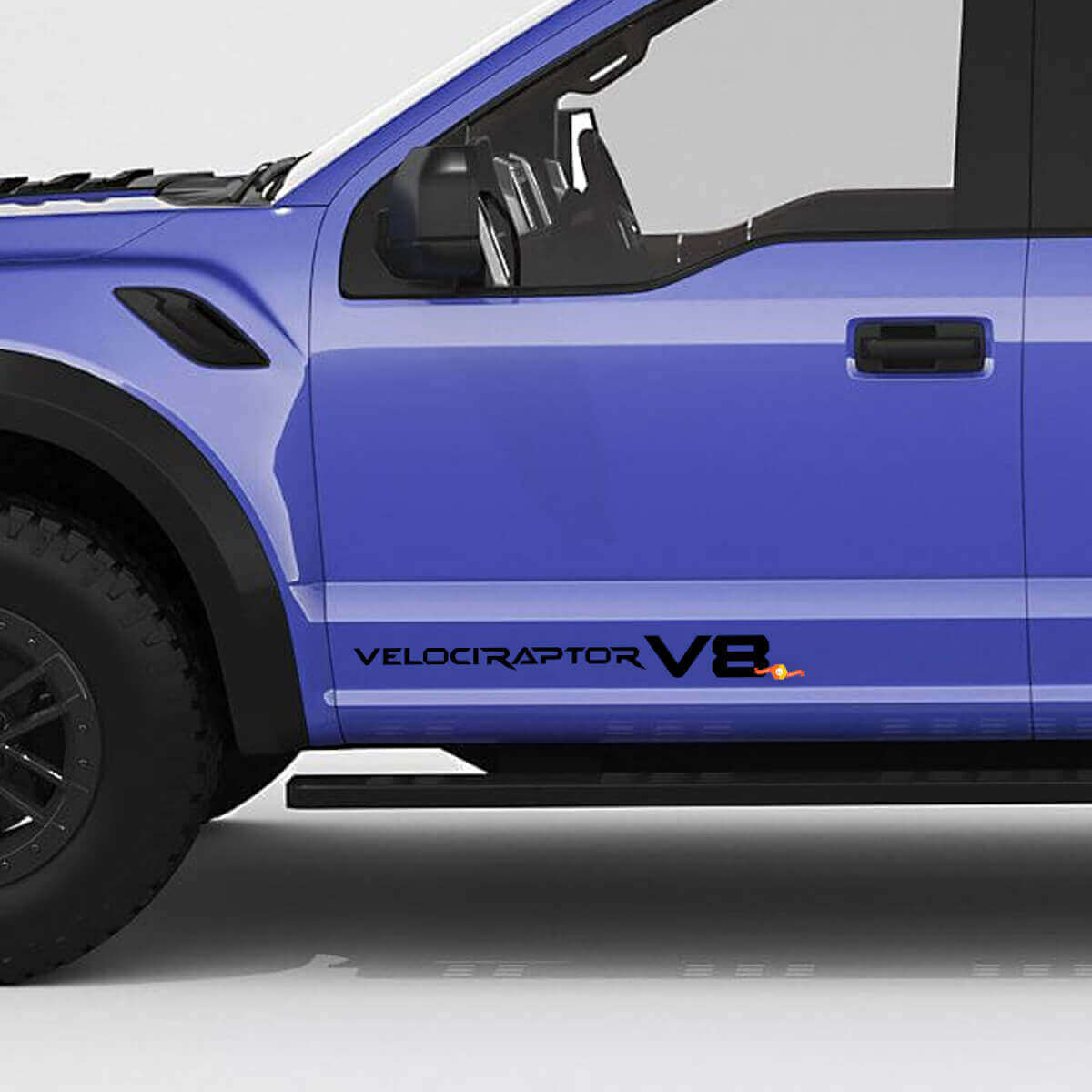 VelociRaptor V8 Portières Latérales Hayon autocollant pour Ford F150