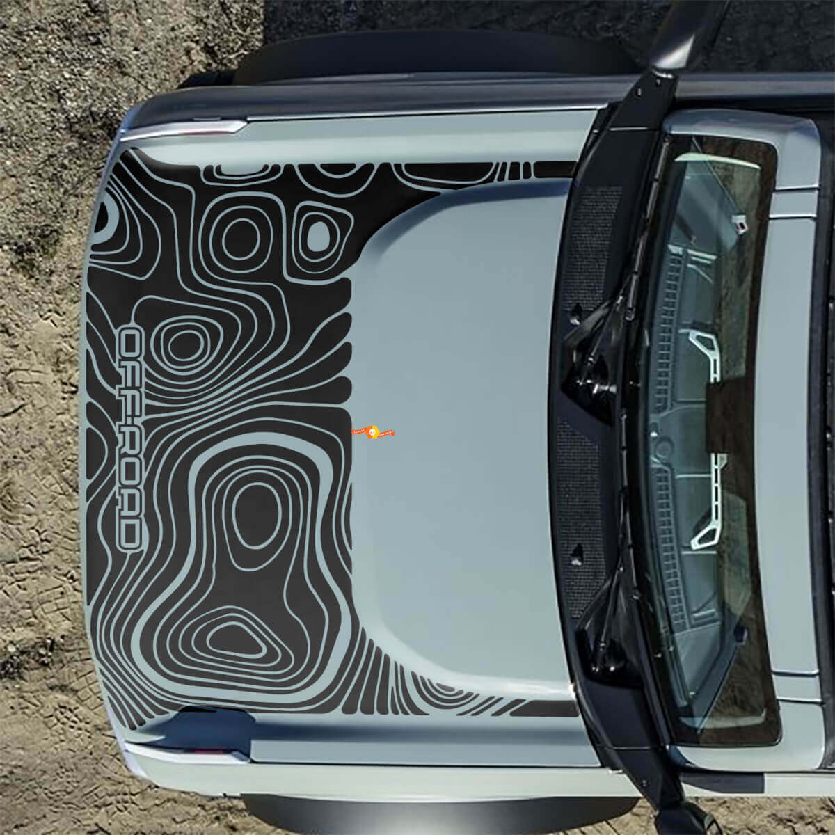 Calcos Topográficos de Capó para Todo Terreno para Ford Bronco 2