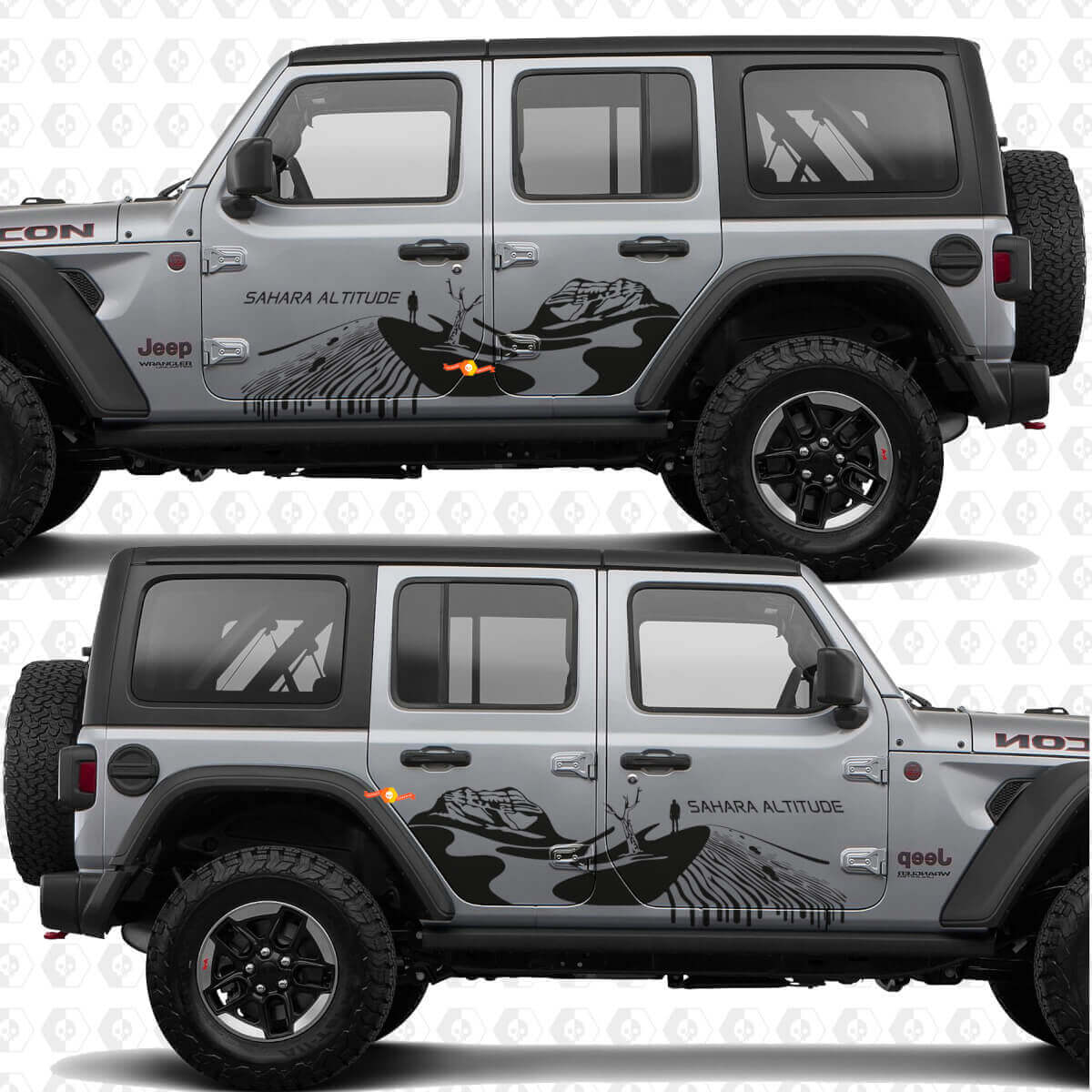 Desert Explore Sahara Altitude Side Doors Vinyl decal sticker fit Jeep Wrangler