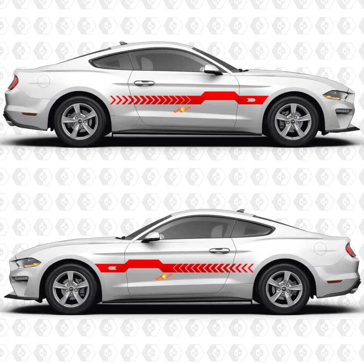 Autocentre Stripe Side Door Vinyl Decal Sticker Graphics for Musclecar Musclecarmodel