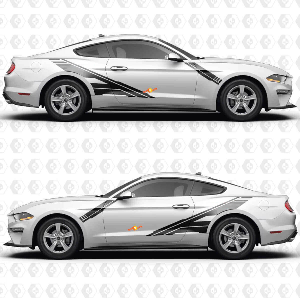 Forward Slash Side Doors Vinyl Decal Sticker Graphics for Musclecar Musclecarmodel