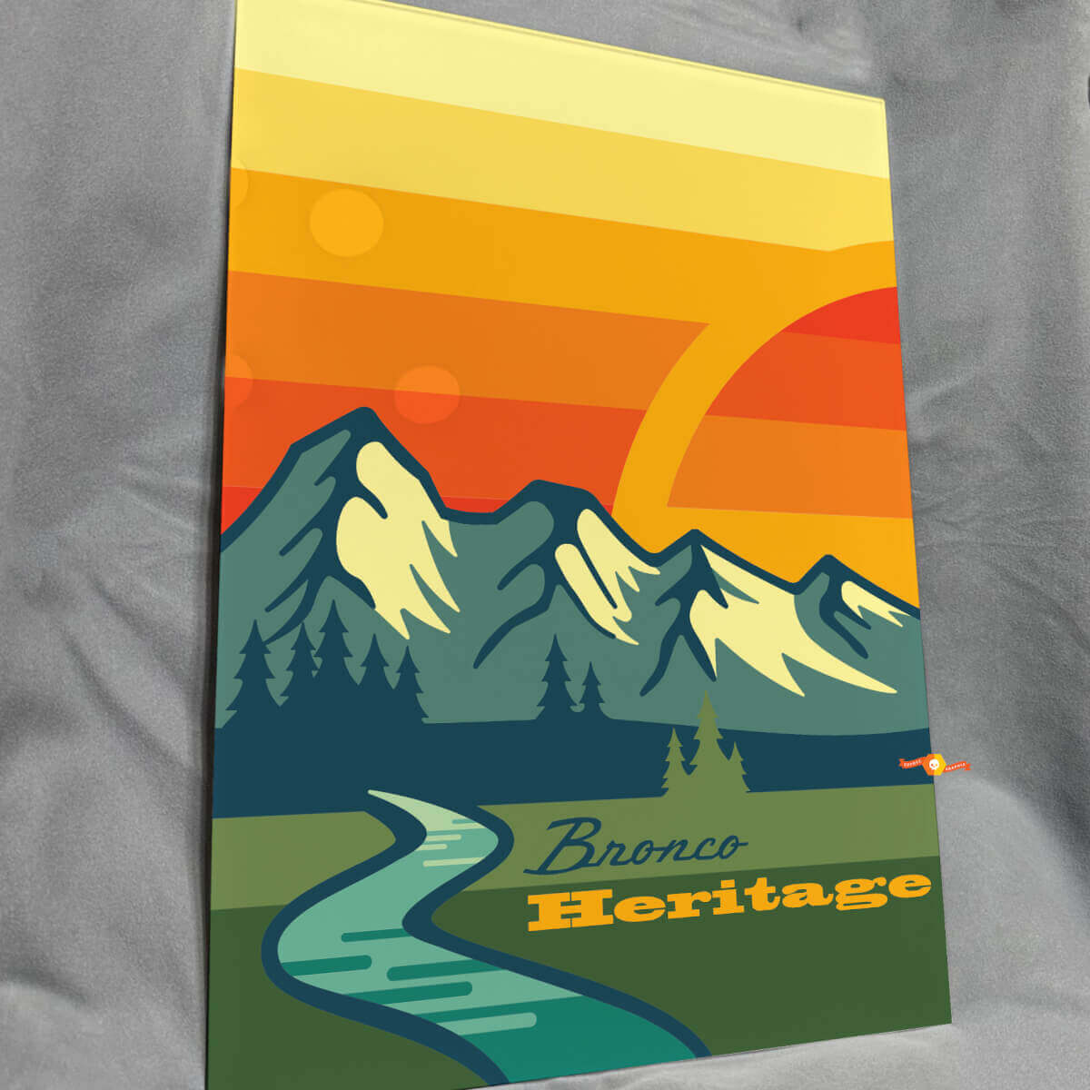 Panneau d'art mural en acrylique brillant Heritage pour les fans de horse