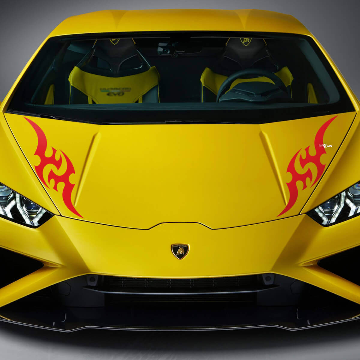 Tribal Graphic Bonnet Vinyl Decals Stickers for Lamborghini Huracan Evo
