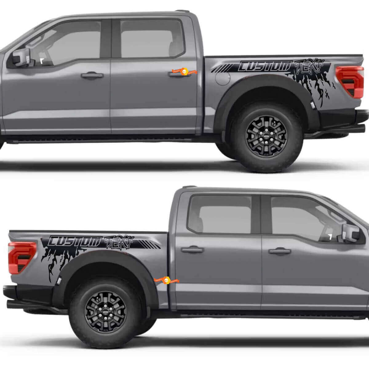 Bandă laterală autocolantă din vinil pentru stropire aripă spate Musclecar truck