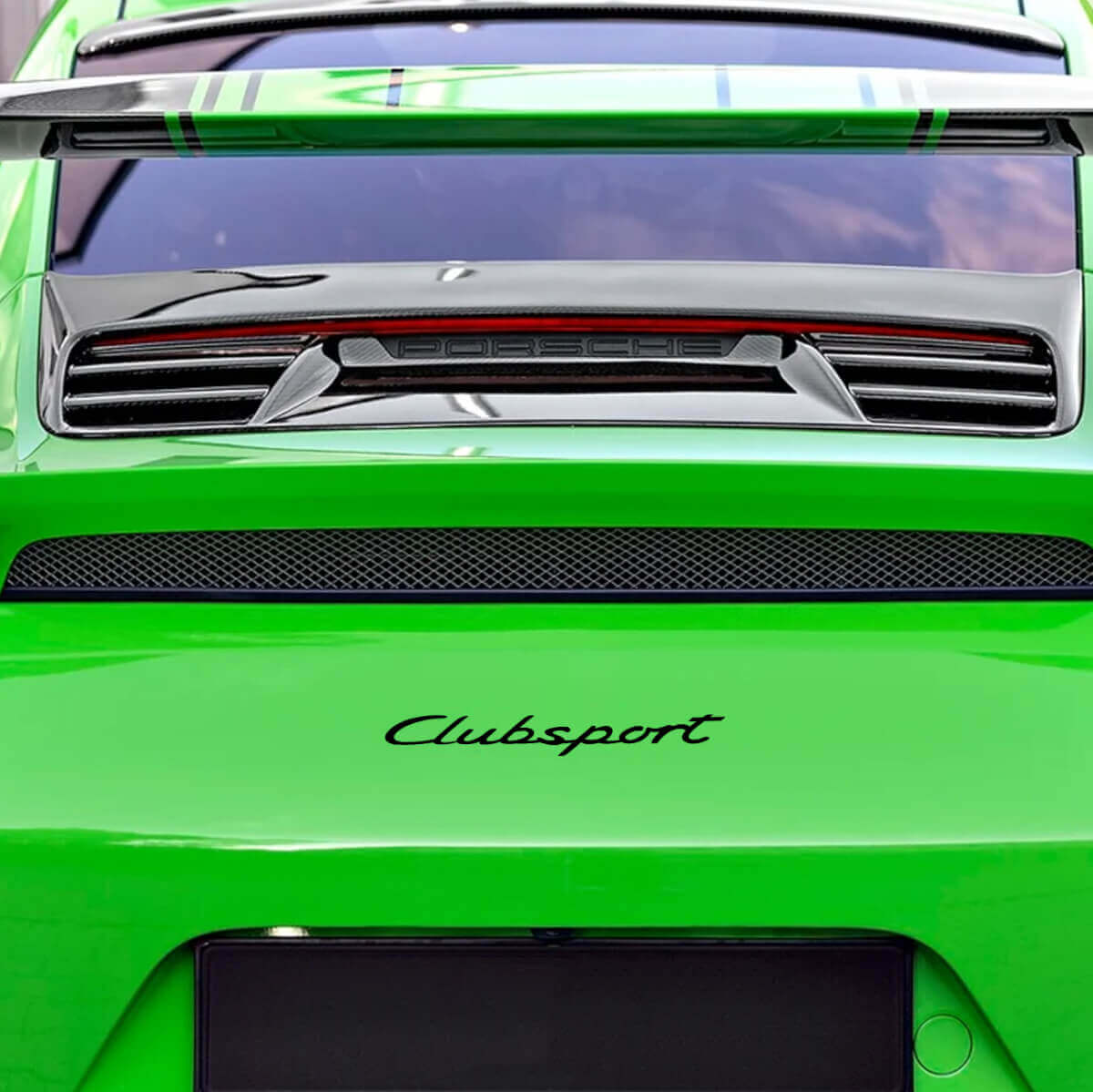 Clubsport Rear Vinyl Decal Sticker for Porsche 911