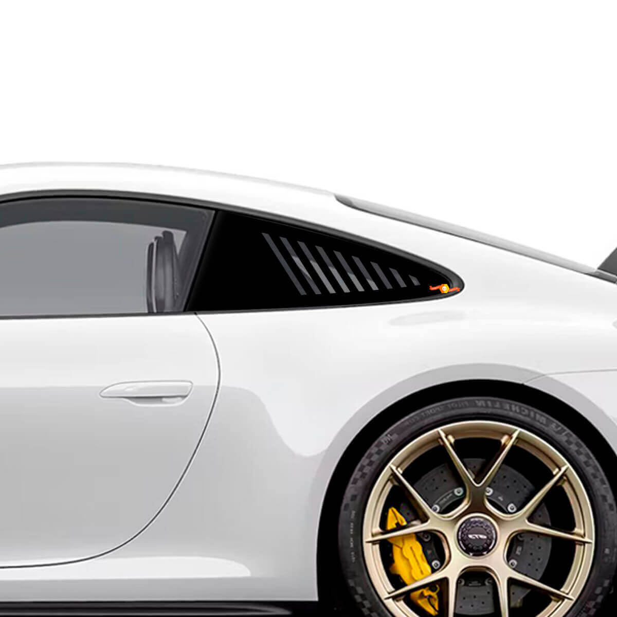 Le Mans Style Rear Side Window Stripe Decals for Porsche 911 and Cayman
