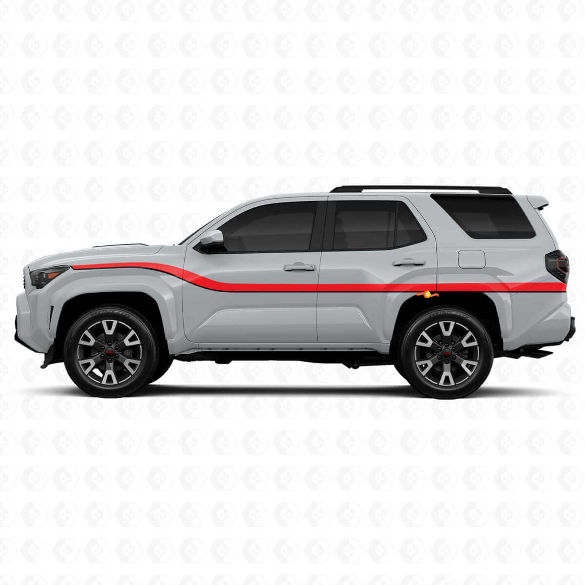 Vinyl Lat Stripes Side Decals For Toyota 4Runner 6th Gen