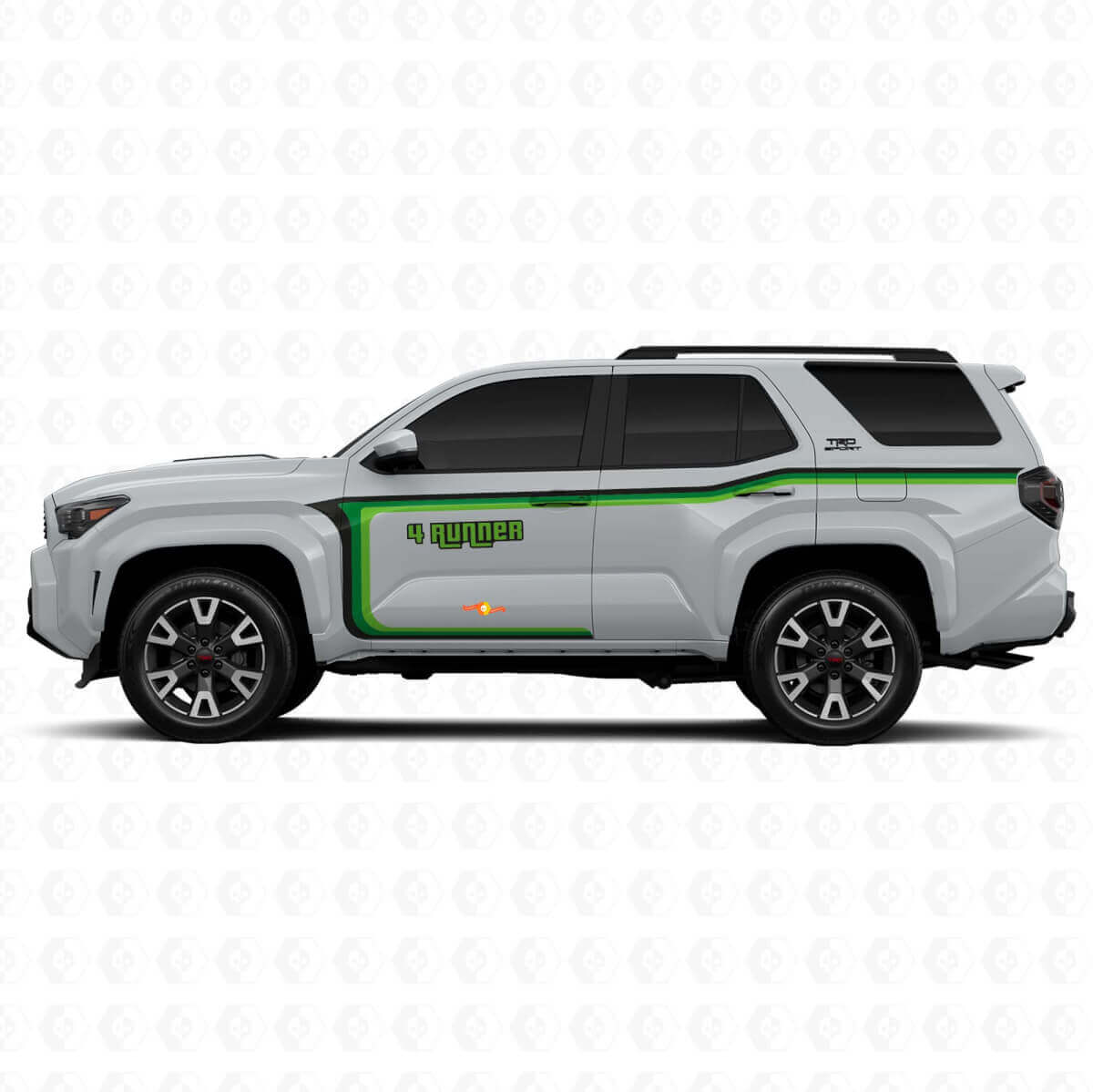 Curved Lines Door Side Vinyl Stickers Decal For Toyota 4Runner